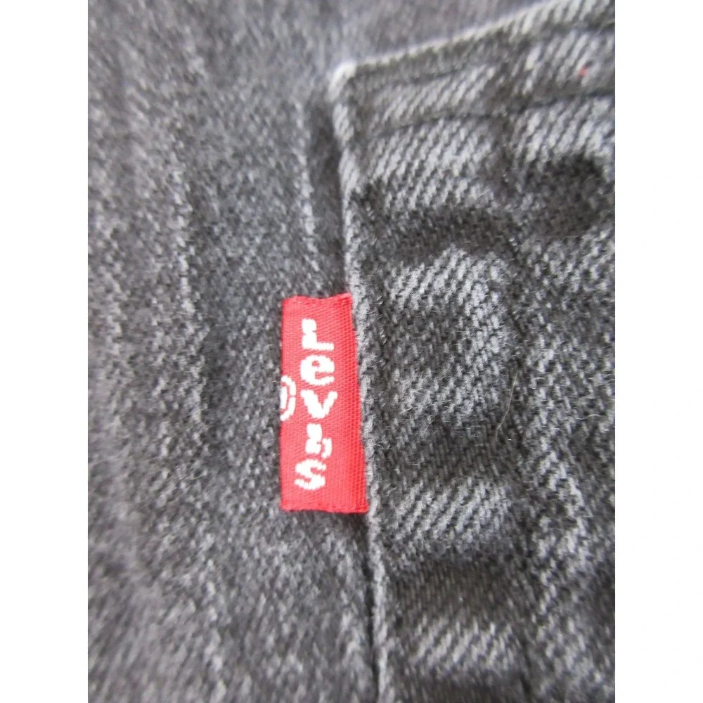 Levis 514 Jeans Mens 31x28 Gray Denim Straight Leg Stretch Low Rise Tagged 33x30